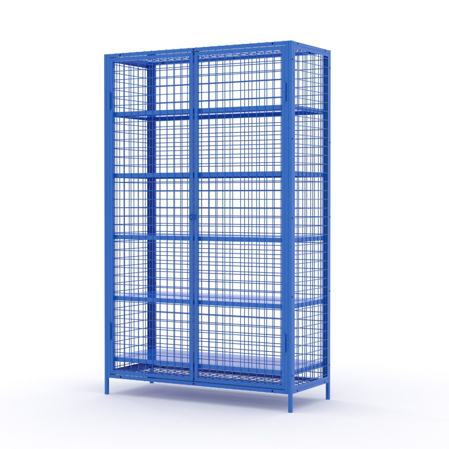 Шкаф закрытый металлической сеткой 1100х500х1950мм Ferrum 06.504-9007