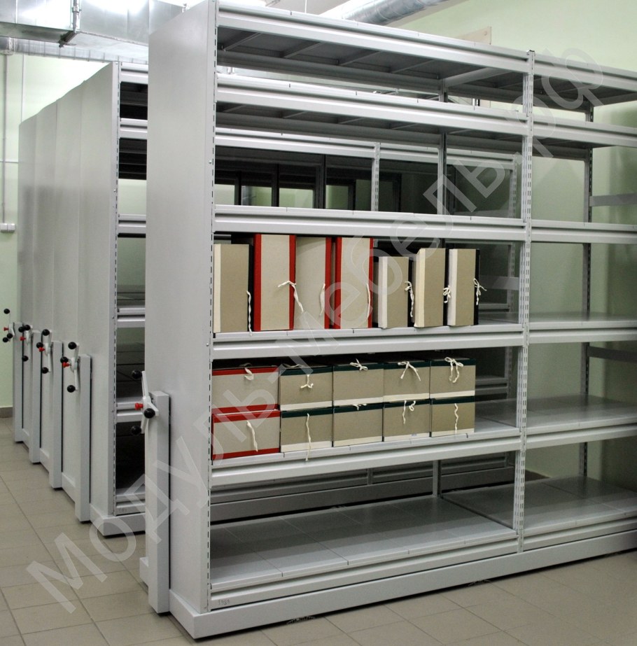 Стеллаж архивный для а1 выдвижной