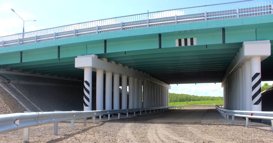 Однопролетный балочный мост чертеж