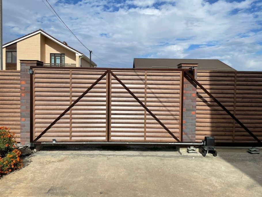 Откатные ворота для Ангара