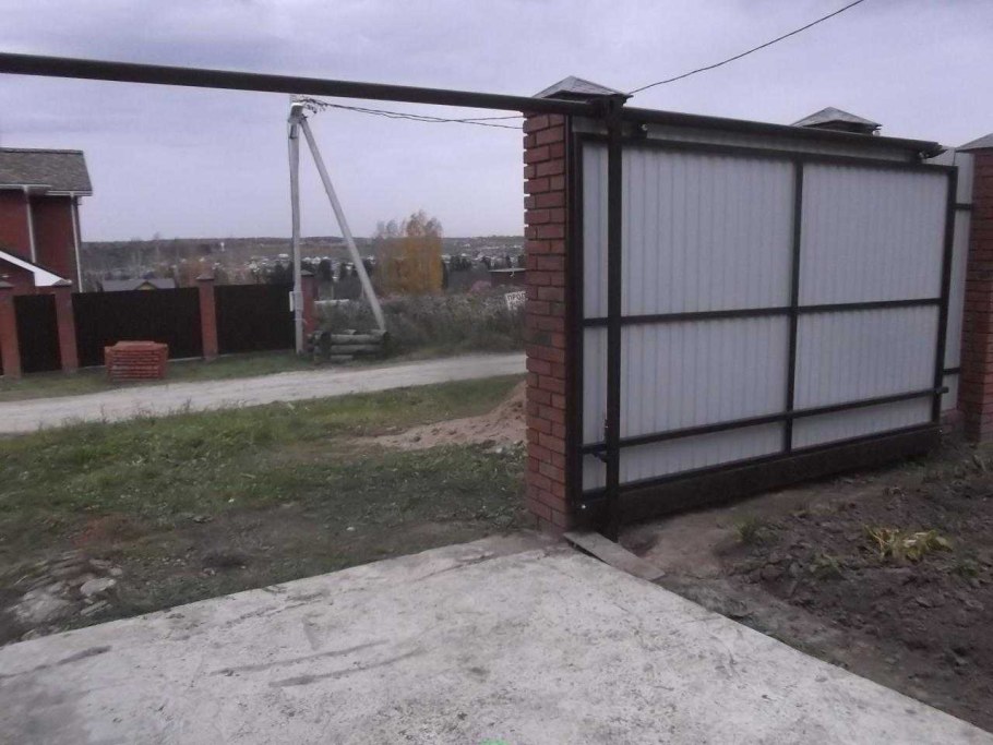 Откатные подвесные ворота Андрей т