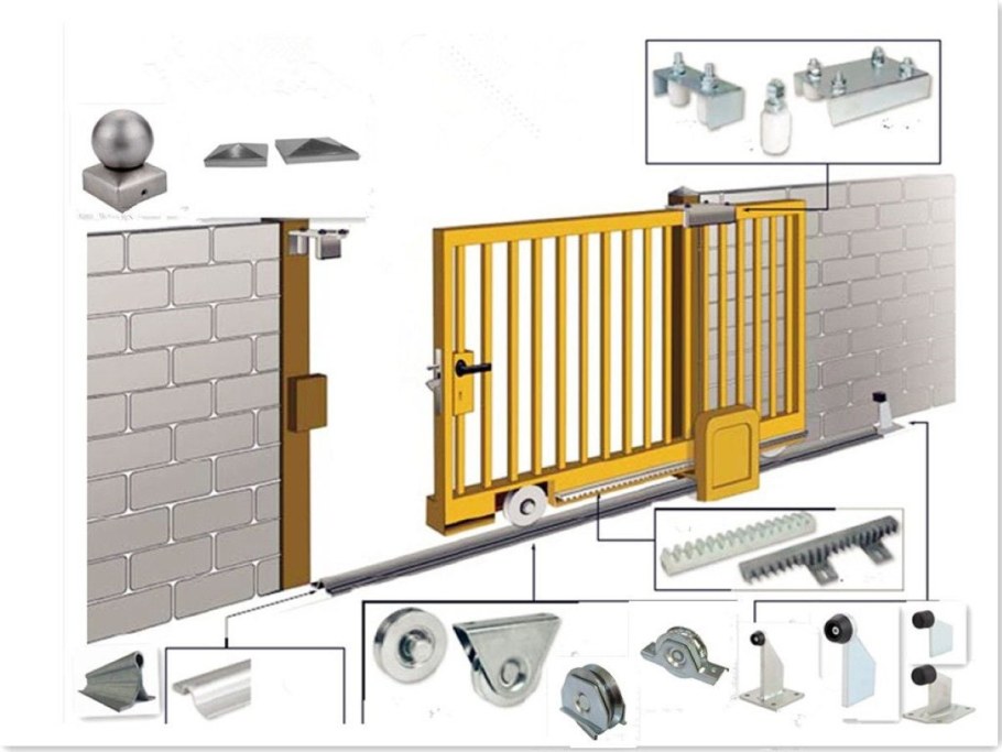 Откатные подвесные ворота Механол