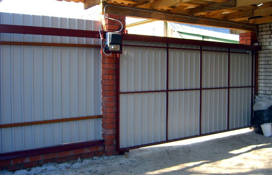 Откатные подвесные ворота Механол