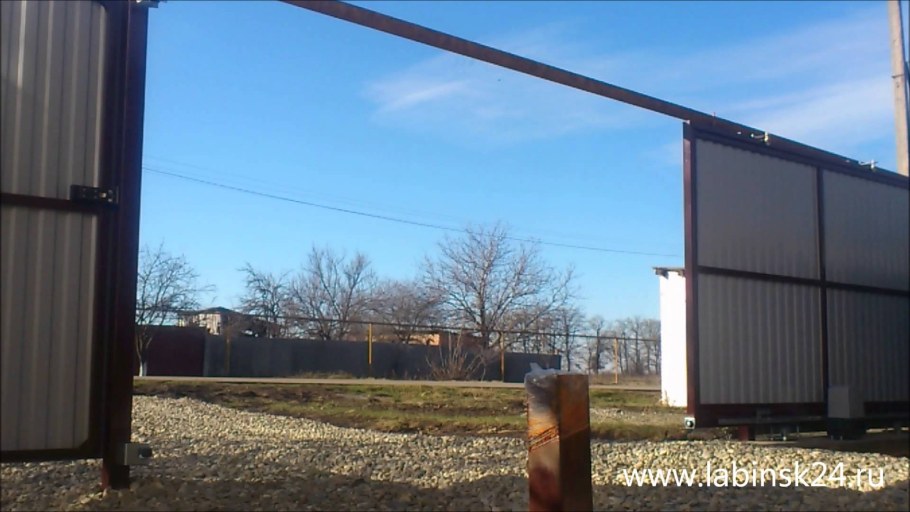 Ворота подвесные откатные Альфа-конструктор