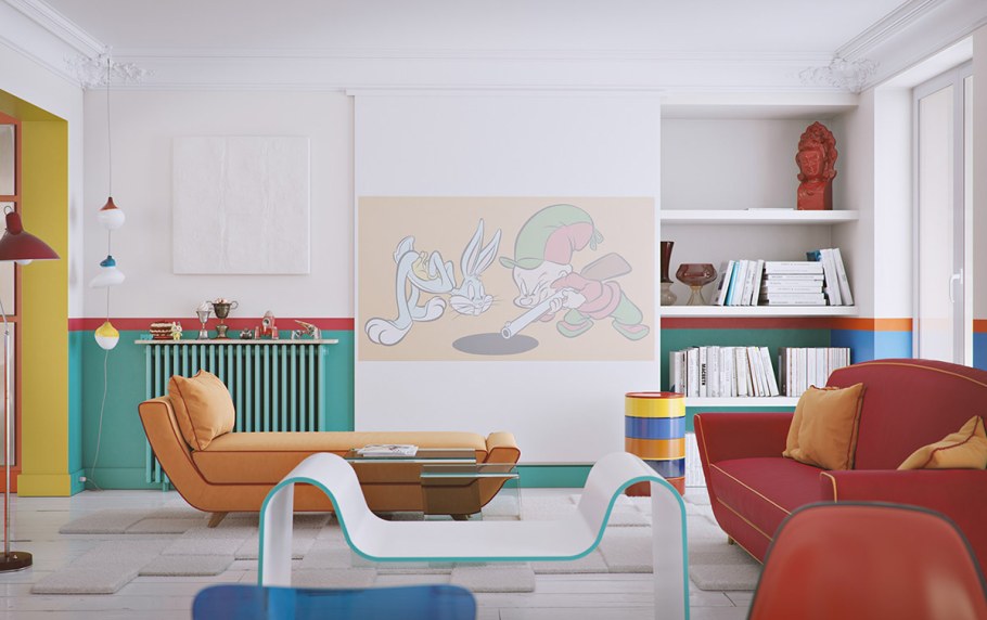 Причудливый интерьер