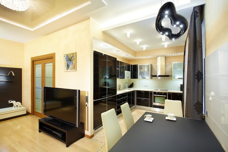 Кухня совмещенная с комнатой