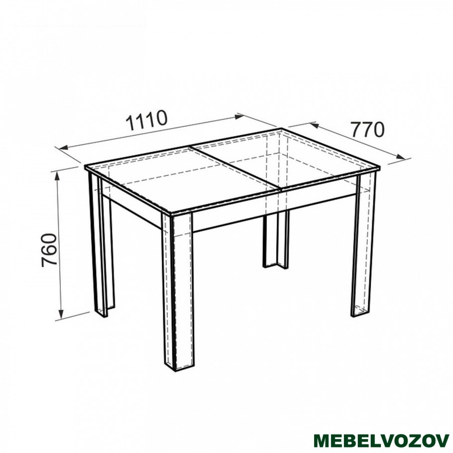 Кухонный стол Размеры
