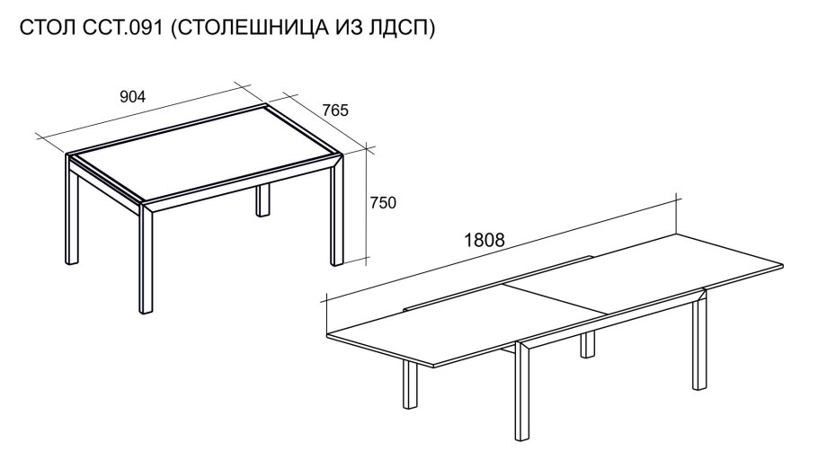 Высота ширина стола стандартная
