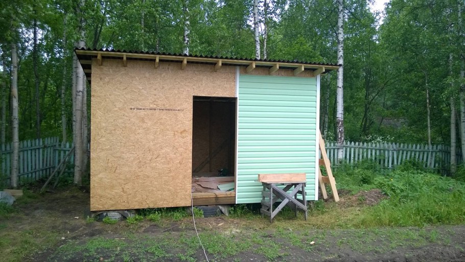 Туалет с душем для дачи