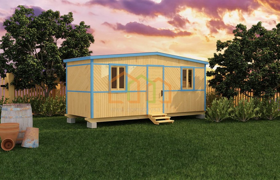 Бытовка Дачная 2х2 двускатная