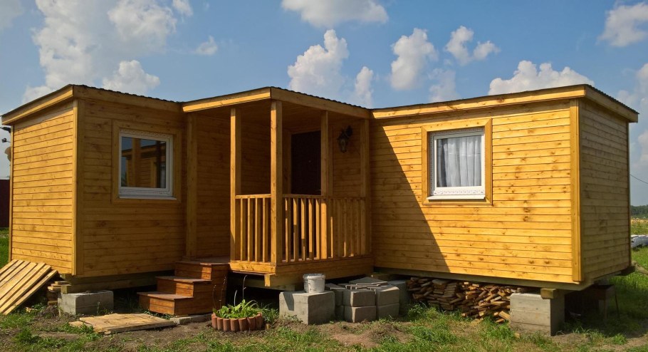 Бытовка с верандой