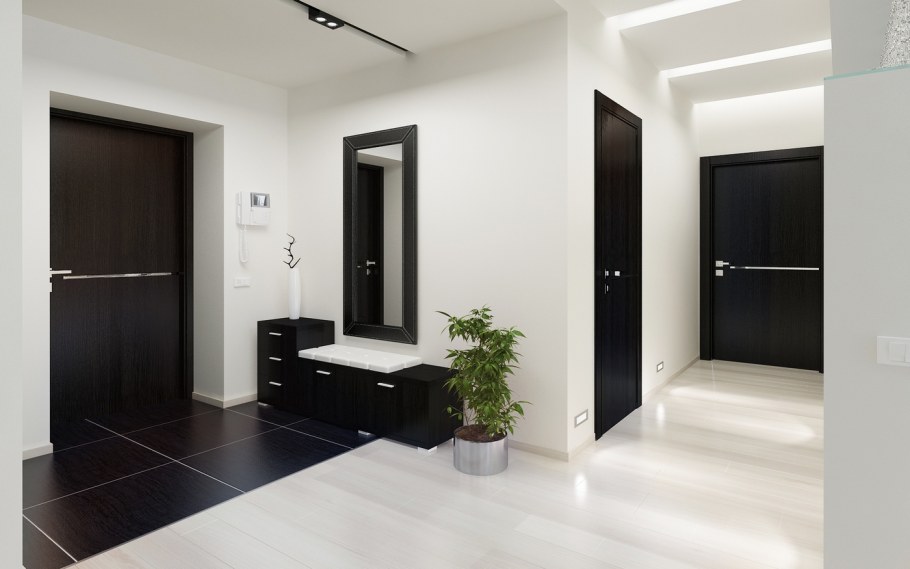 Тёмный плинтус на Светлом полу