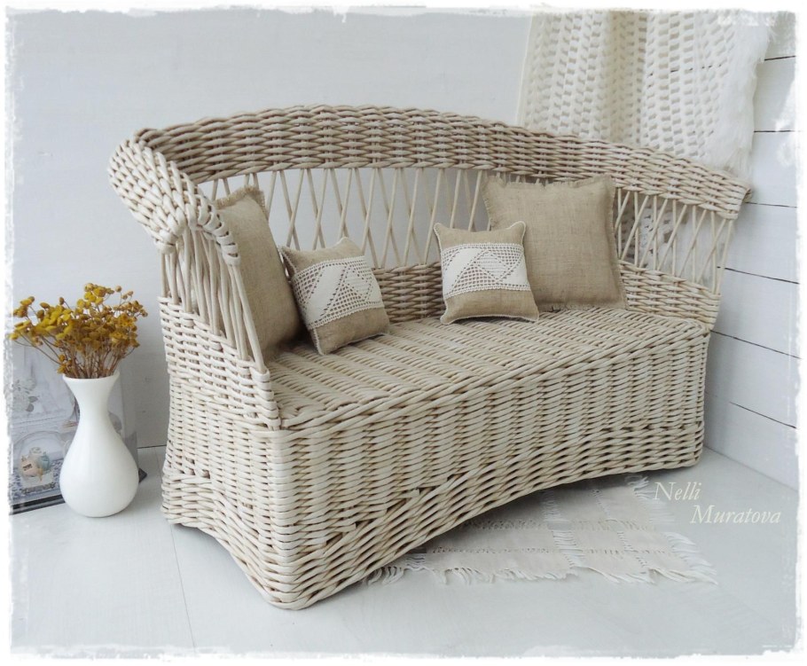 Плетеный домик для кукол