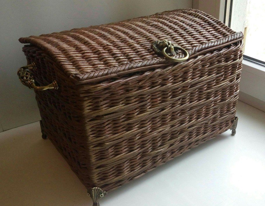 Плетёная мебель для кукол из бумажной лозы