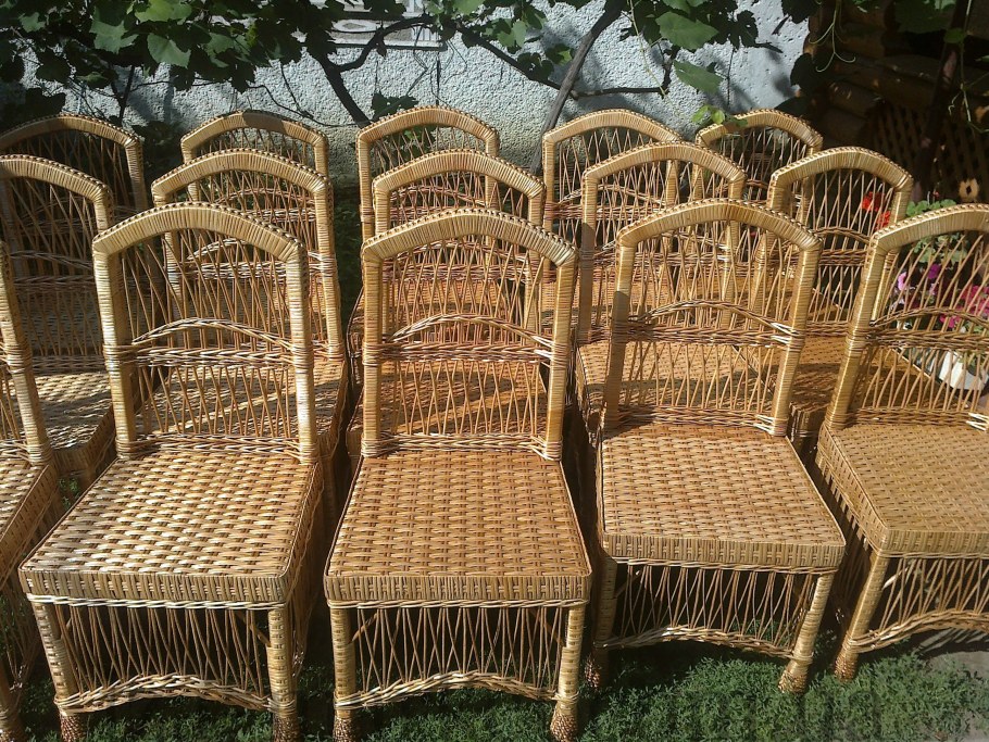 Плетеная мебель из газет