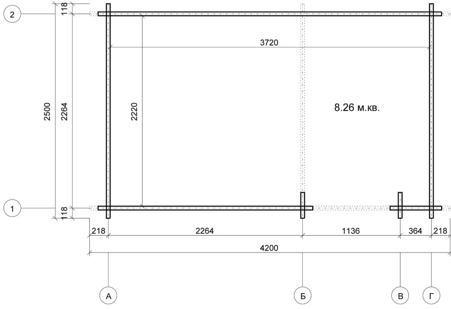 Чертеж бытовки 3на4 ОСБ