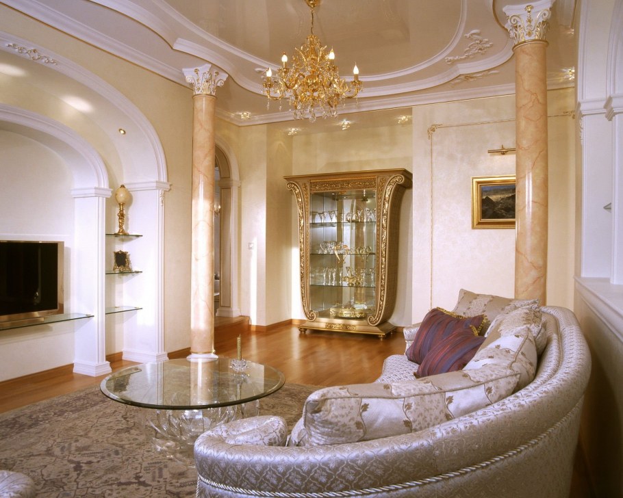 Роскошная гостиная в квартире