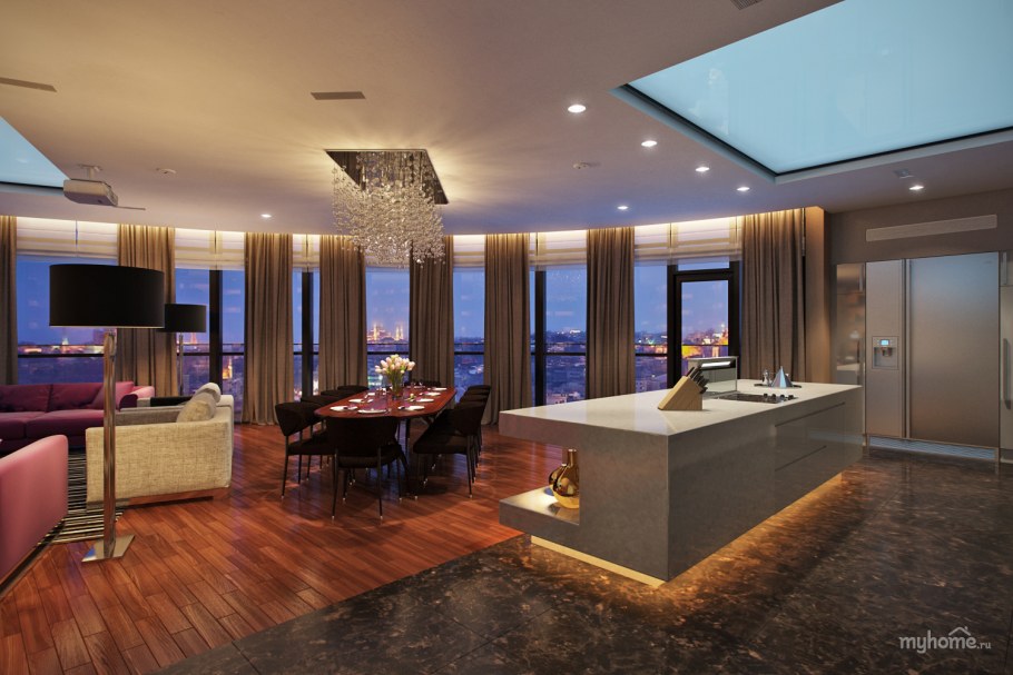 Дорогой современный интерьер