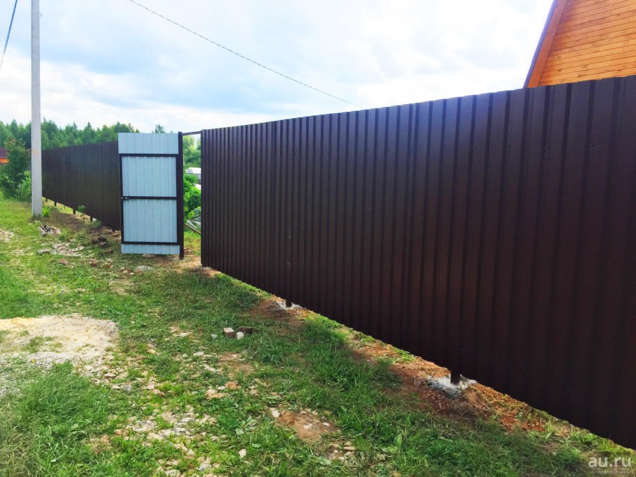 Забор из профнастила