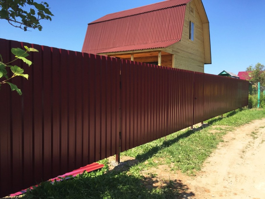Забор из профлиста