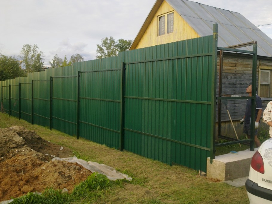 Забор из профлиста