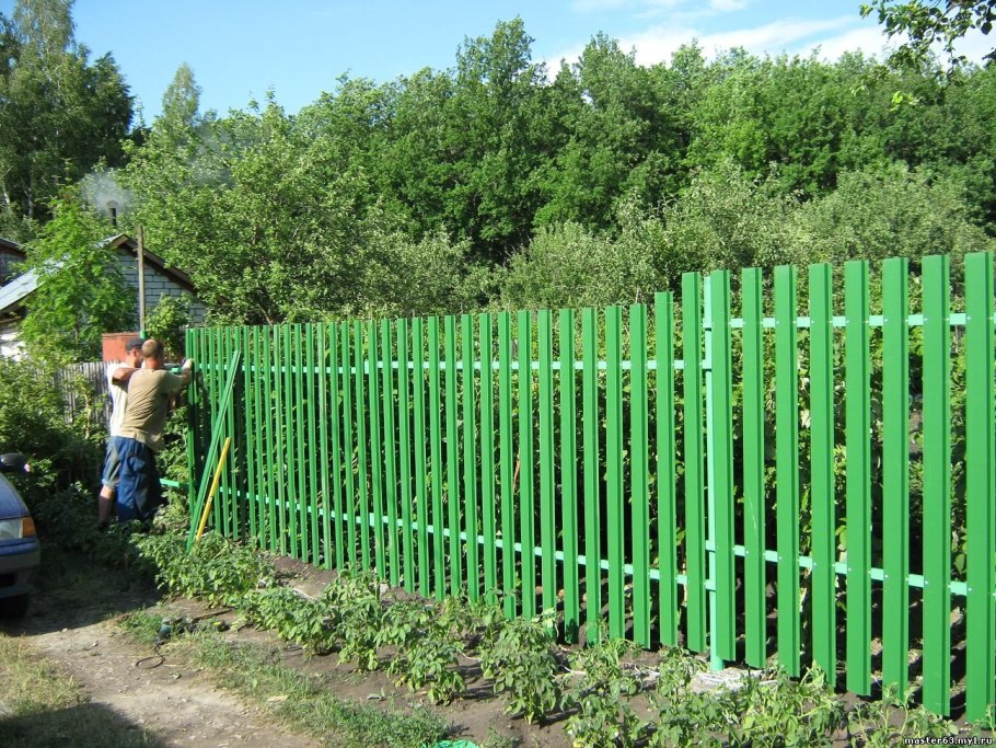 С20 профнастил монтаж на забор