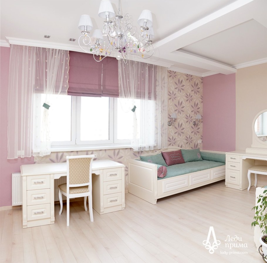 Римская штора в интерьере детской