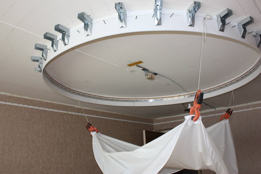 Тканевые натяжные потолки Clipso