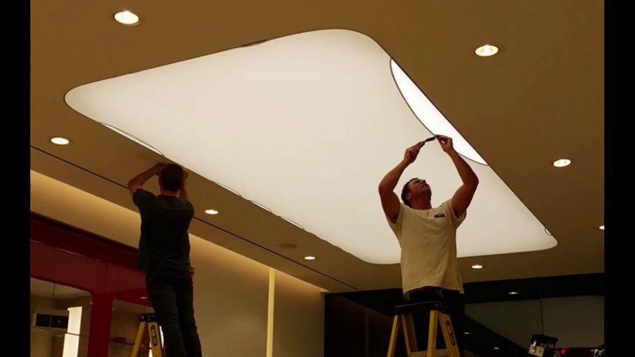 Монтаж натяжного потолка