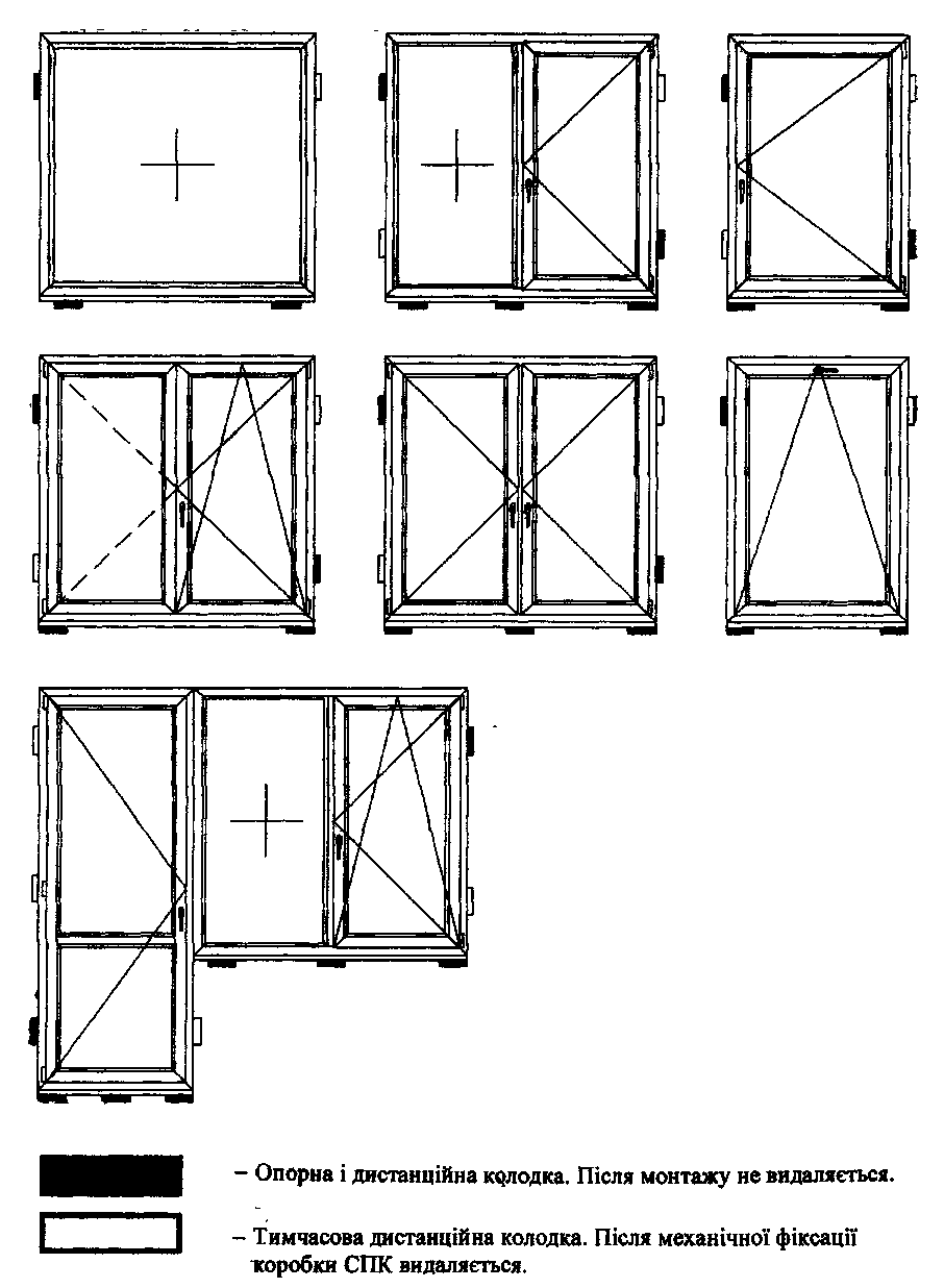Обозначение поворотно-откидного окна