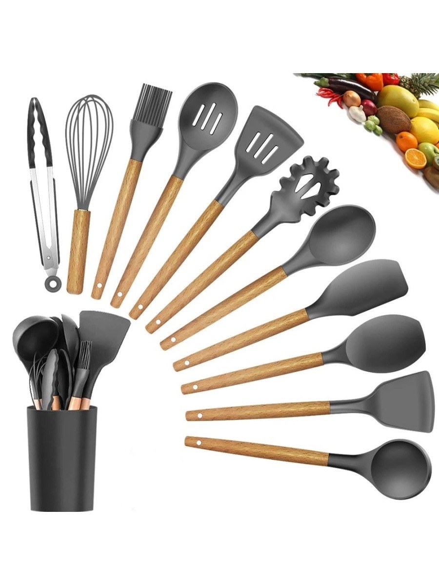 Silicone Kitchen Utensils набор