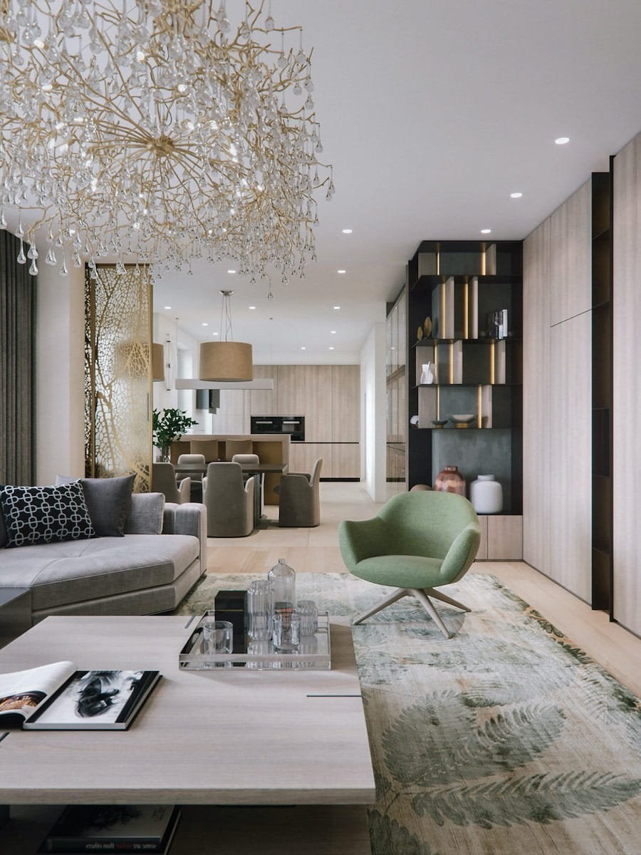 Красивые кухни гостиные