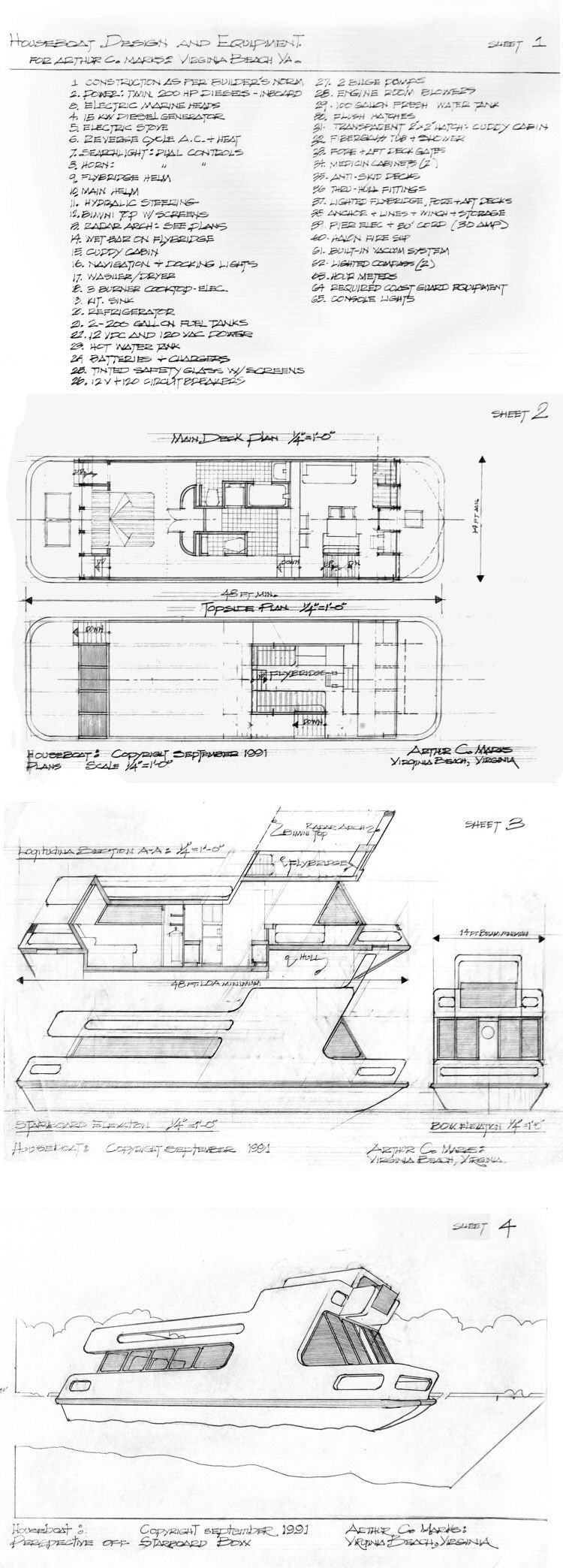 Конструкция самоходного плавдома схема