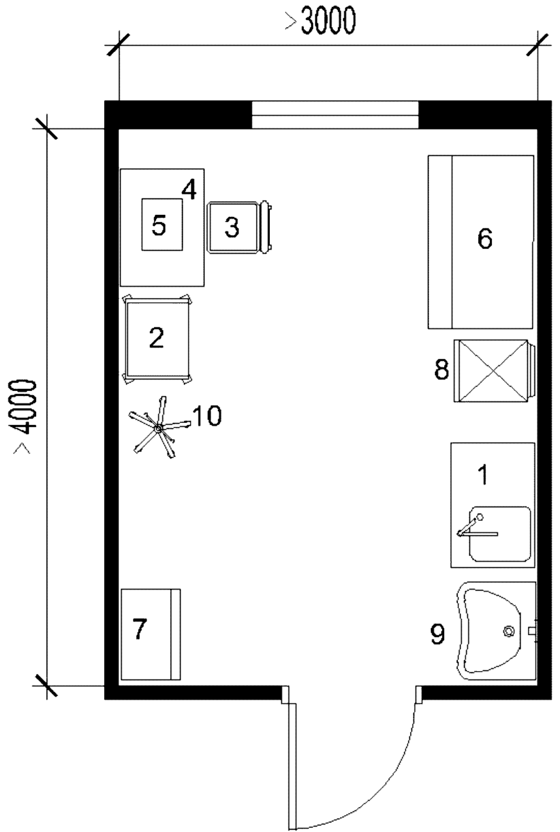 Схема помещения хосписа