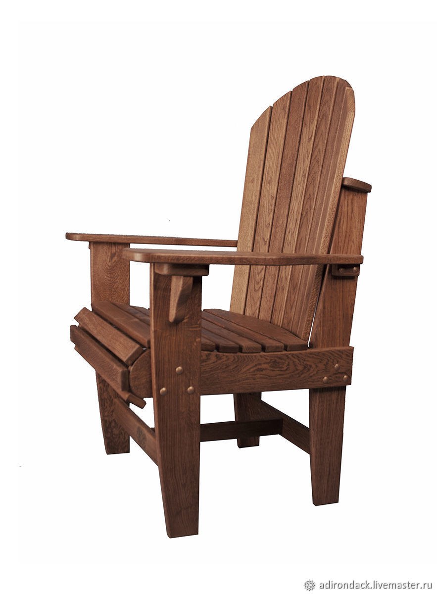 Деревянное дачное кресло Адирондак