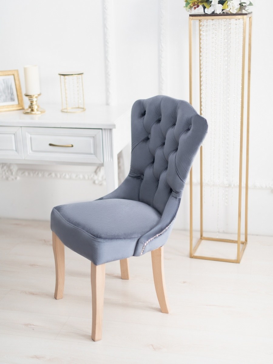 Мебелина / стул кресло Луи с каретной стяжкой