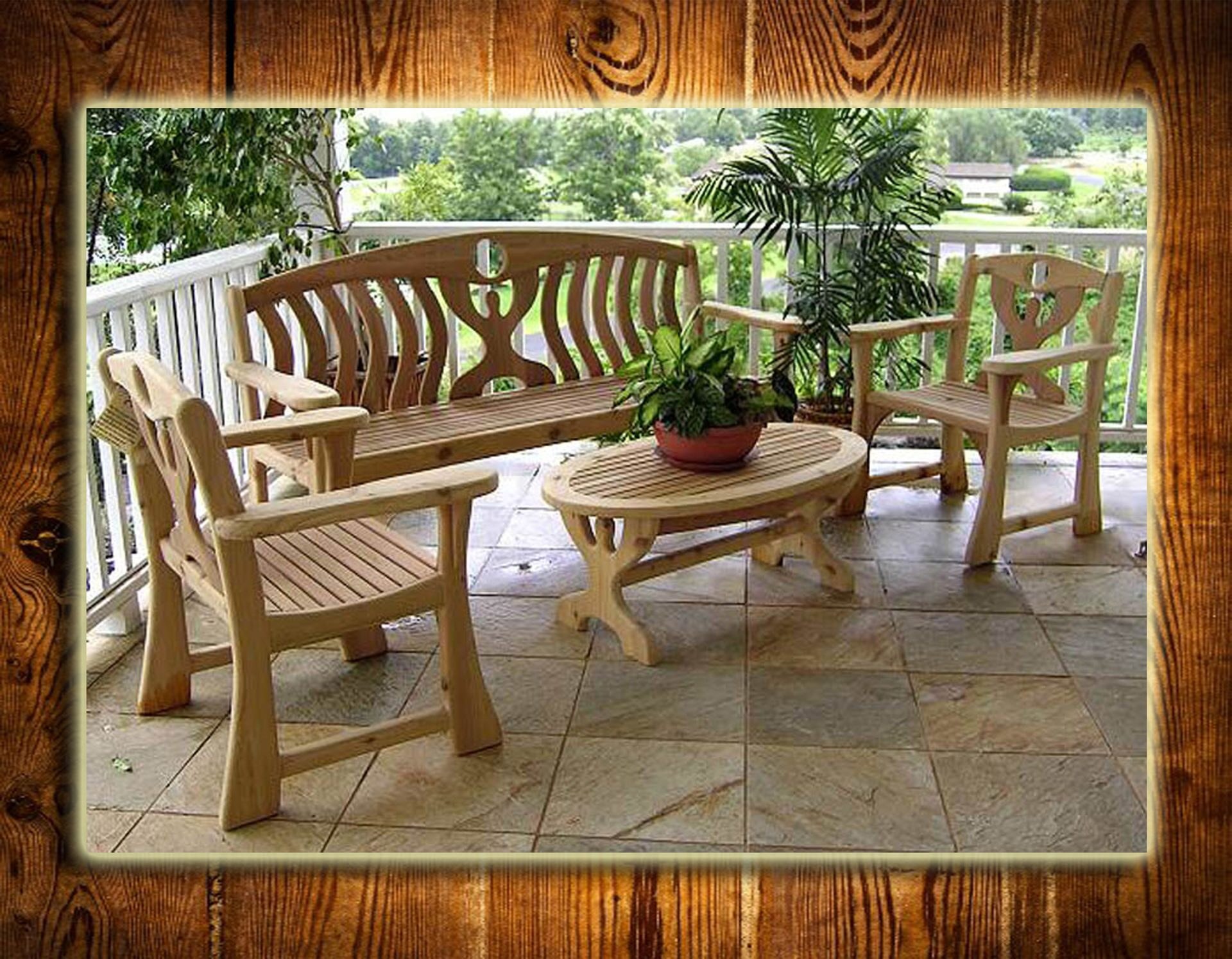 деревянные кресла для террасы