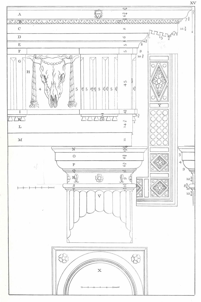 Капитель дорического ордера по Палладио
