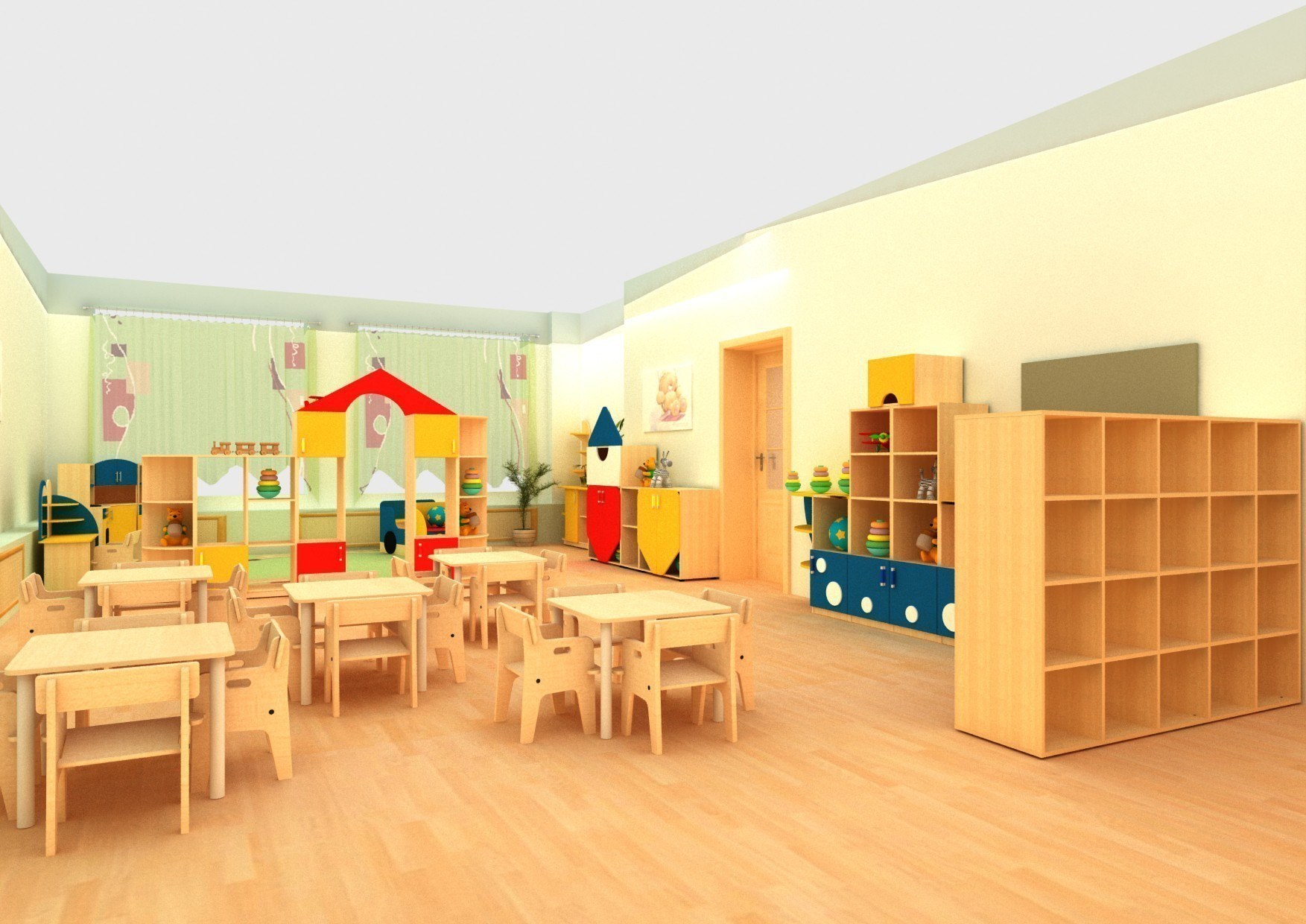 Мебель для групповой комнаты в детском саду