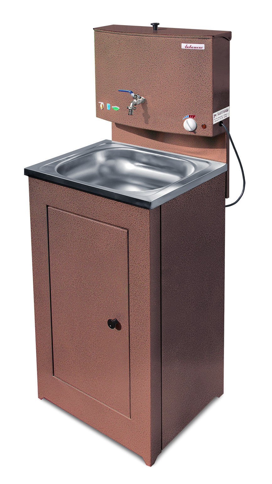 Умывальник "ELECTROVEL" уд-1 с ЭВН нерж.мойка цвет"белый"