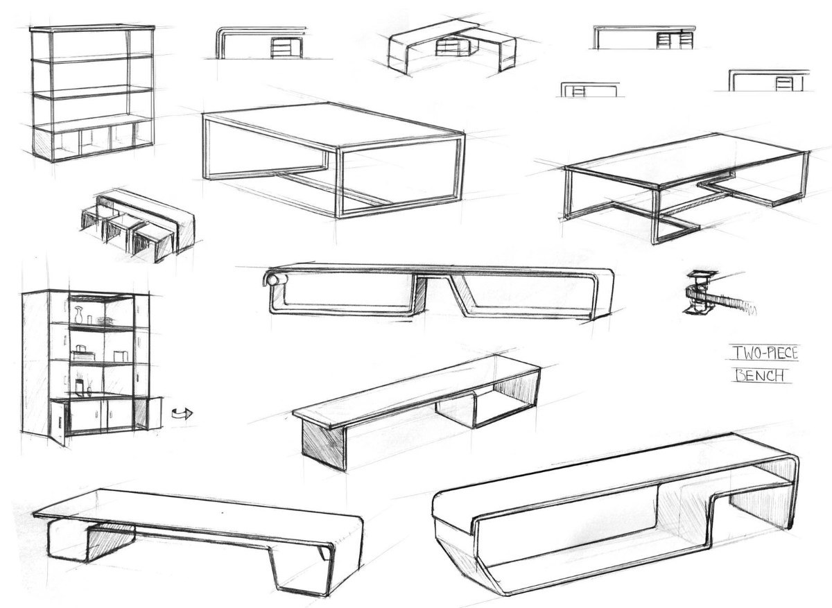 Чертежи дизайнерской мебели
