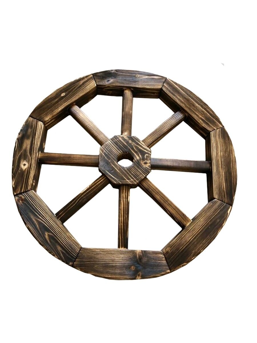 Колесо от телеги деревянное