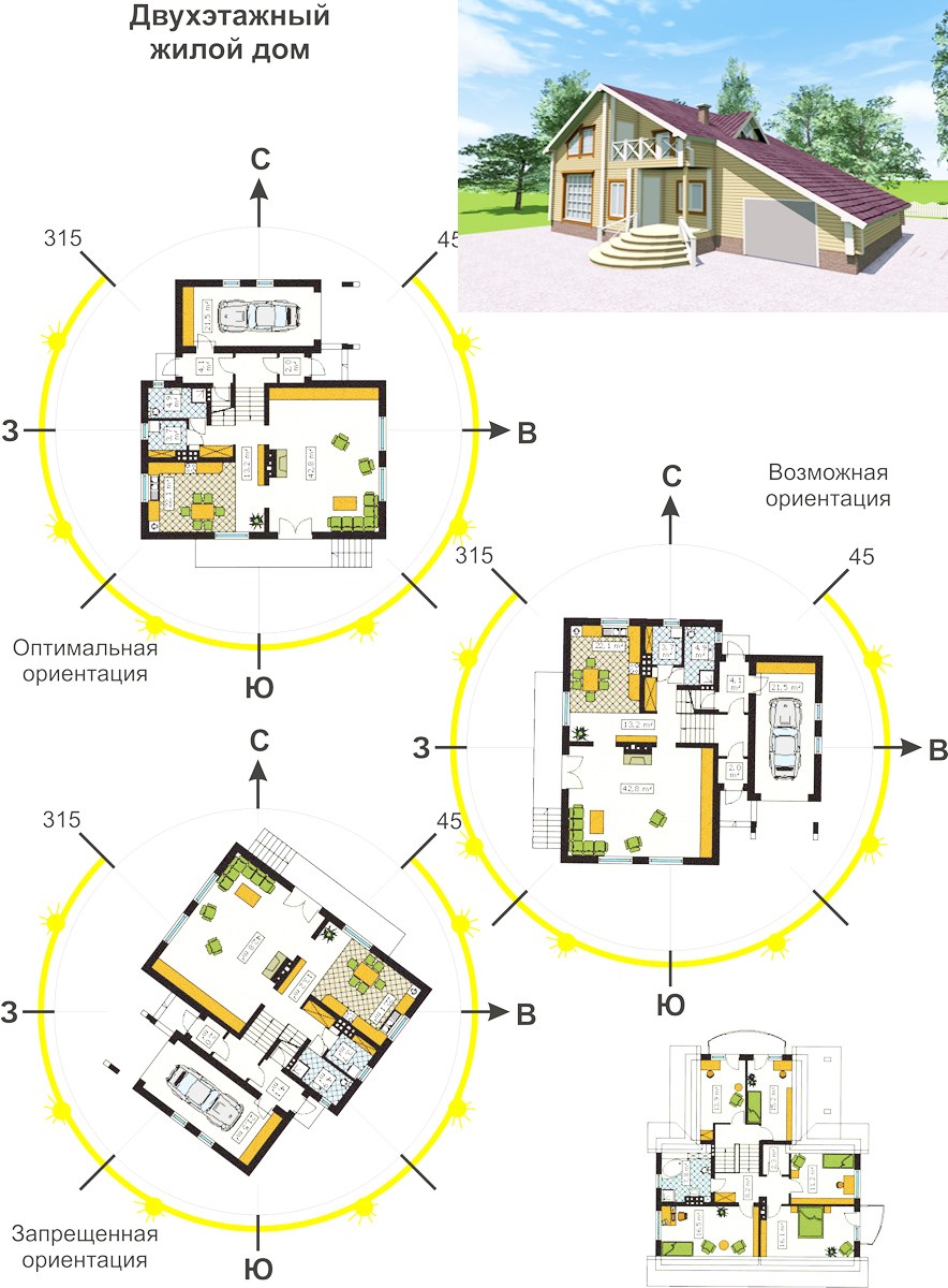 Секционный жилой дом планировка