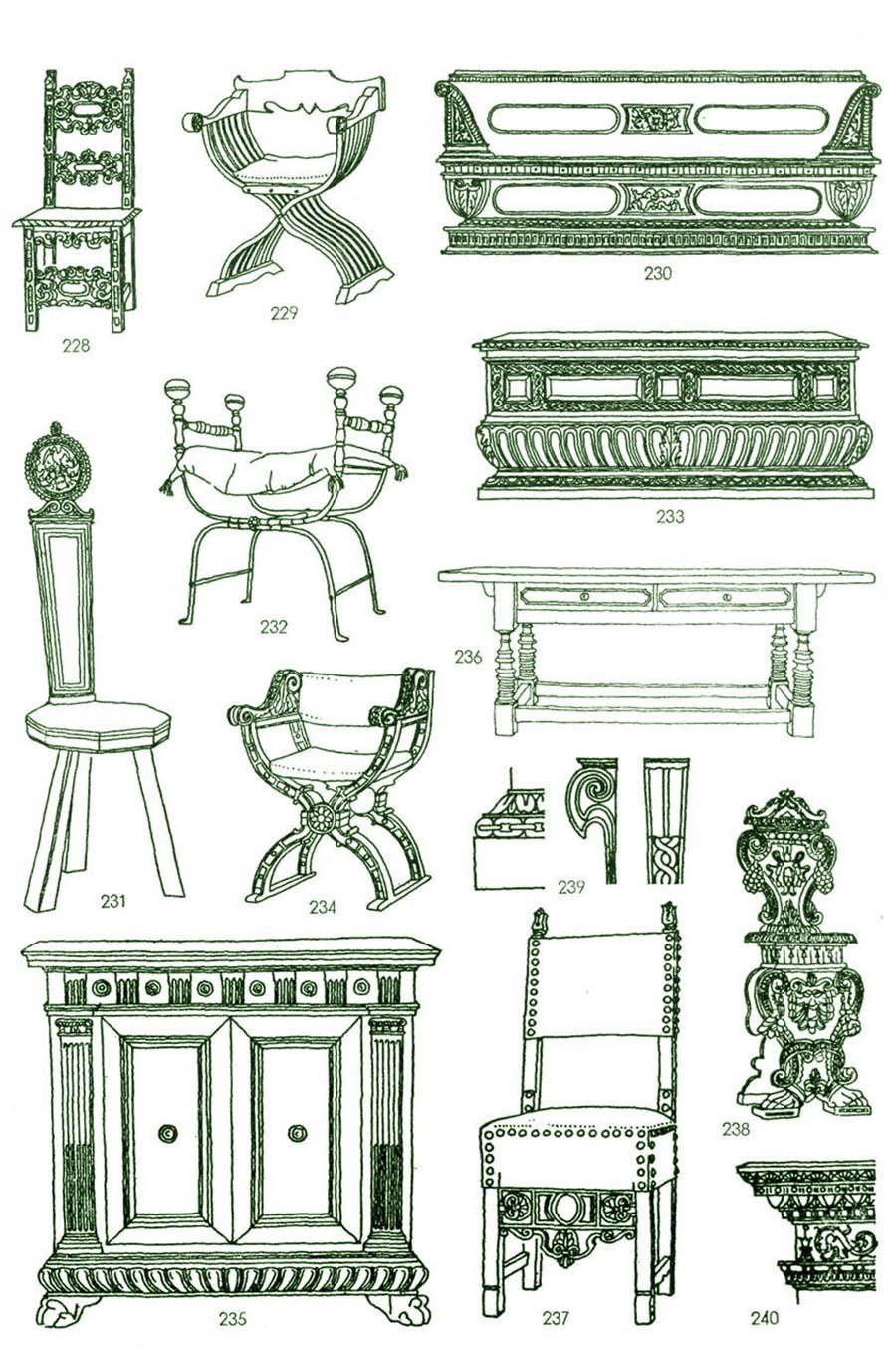 Мебель древней Греции Клейнж