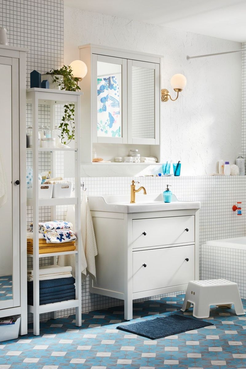 Ikea ХЕМНЭС В ванной в интерьерах