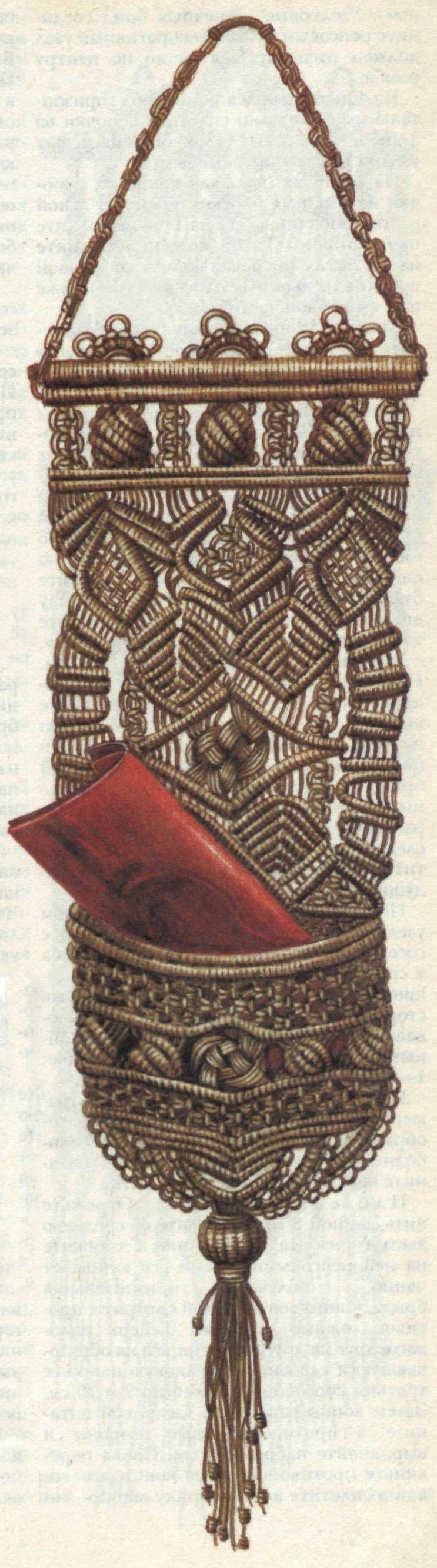 Корзинка макраме