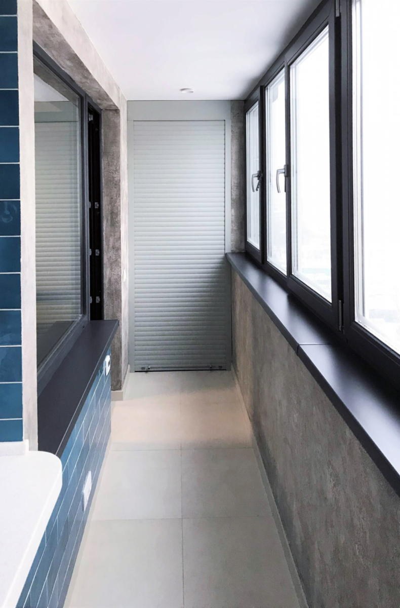 Отделка балкона