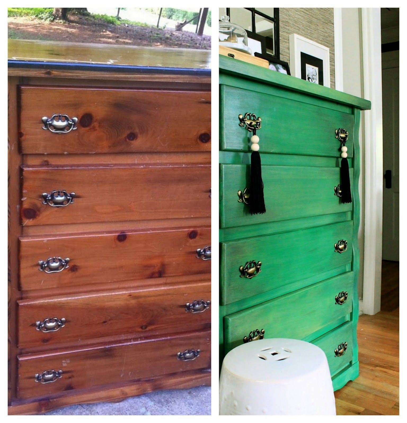перекрасить старую мебель в другой цвет