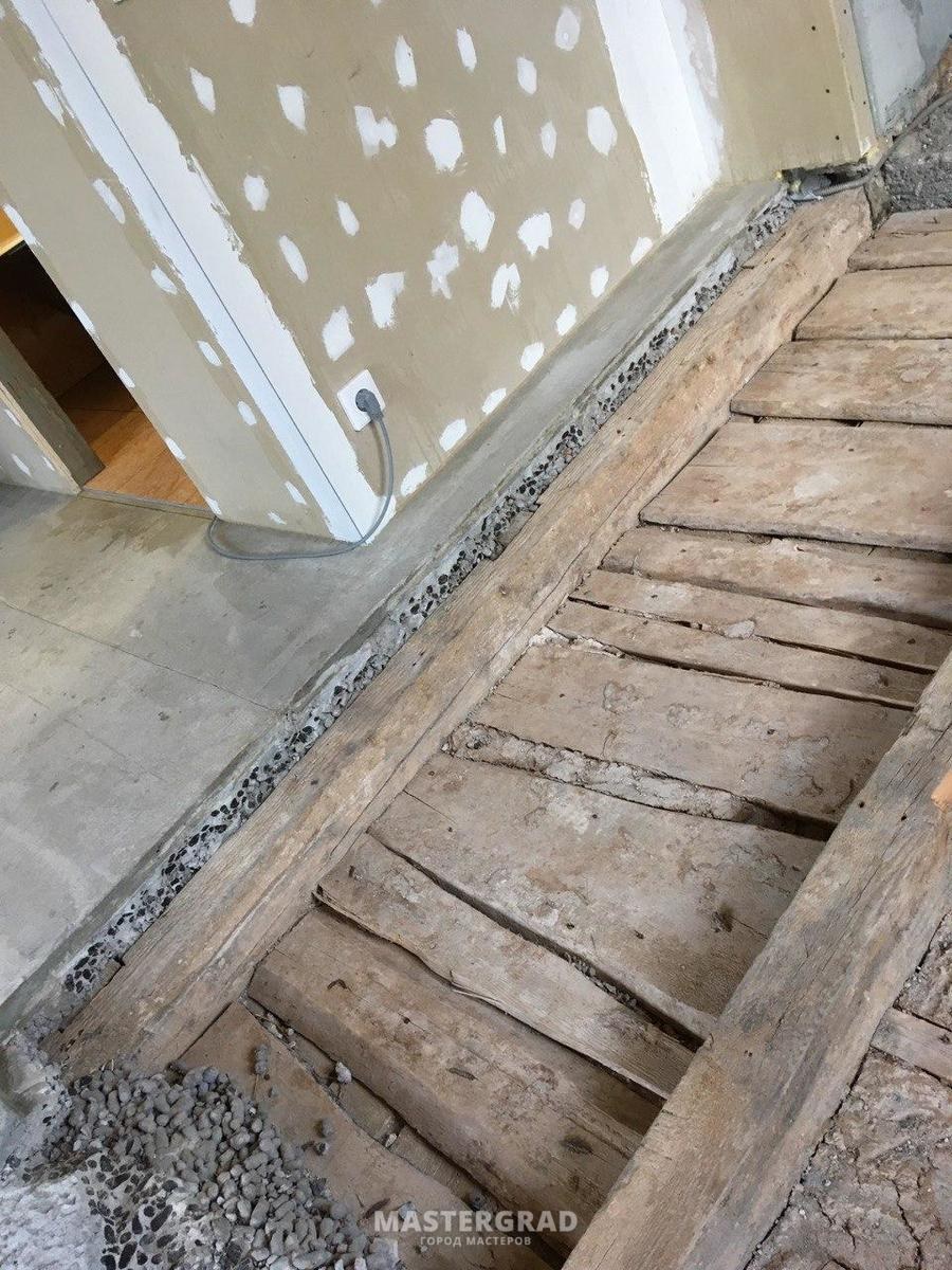 Стяжка в сталинке с деревянными перекрытиями