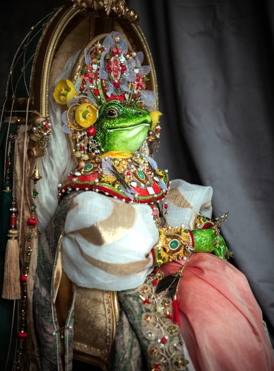 Текстильные игрушки лягушки